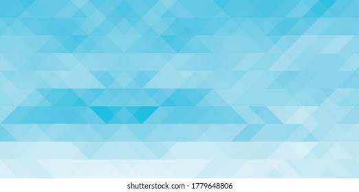 Vector illustration of the mosaic that the image of a blue sky