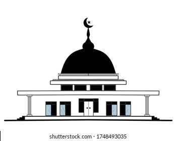 vector illustration of a mosque
