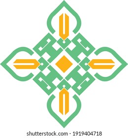 Vector illustration of mosque dome logo template