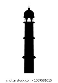 Vector illustration of a Mosque Minaret Icon