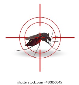 Vector illustration. mosquito