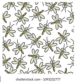 vector illustration, mosquito pattern