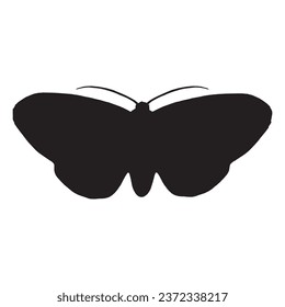 Vector Illustration of Moth Silhouette