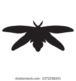 Ilustración vectorial de Moth Silhouette