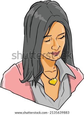 vector illustration of a mother figure
