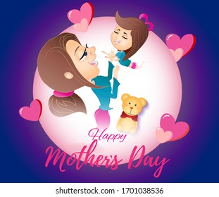 vector illustration for Mother's  Day