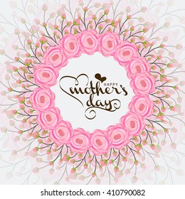 Vector illustration of mother's day.