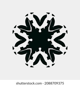 vector illustration of a motif for a room or a beautiful and minimalist style of cloth stamp