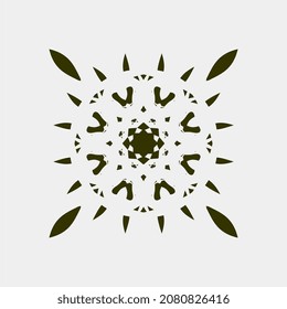 Vector illustration of motifs for walls that are simple and neat and symmetrical, cloth screen printing can also be done