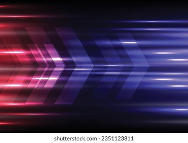 vector illustration of Motion light effect for banners. 