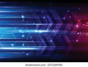 vector illustration of Motion light effect for banners. 