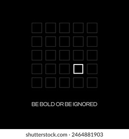 Vector illustration of motivation ignored poster