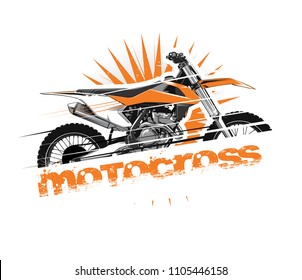 A vector illustration for MOTOCROSS LOGO.