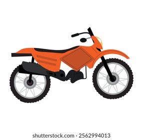 Vector illustration of a Motocross Motorbike, vector illustration with white background.