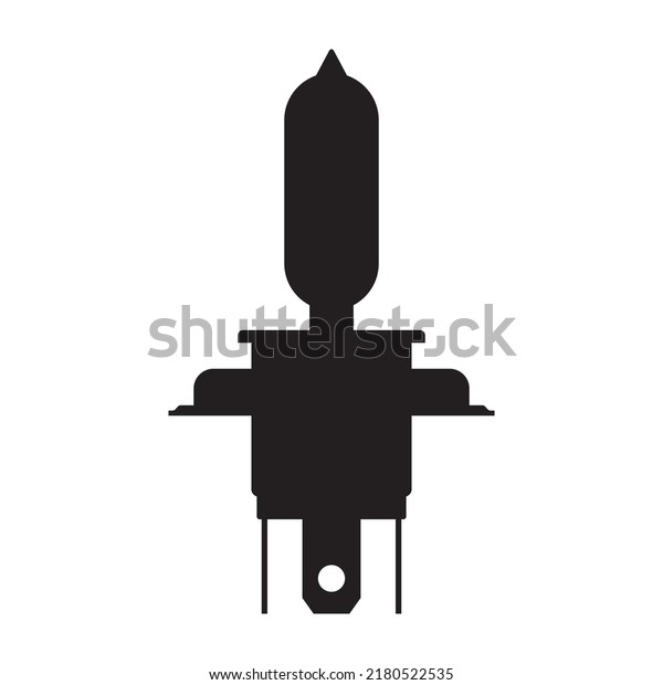 Vector illustration of motorbike
light bulb icon in flat style. Isolated on a white
background.