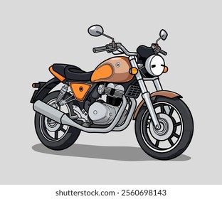 vector illustration of a motorbike.illustration of a motorbike