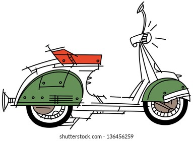 Vector illustration of a  motorcycle