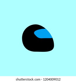 Vector illustration of a motorcycle helmet