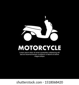 Vector illustration of a motorcycle logo