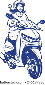 vector illustration of the motorcycle on a white background