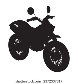 Vector Illustration of Motorcycle Silhouette