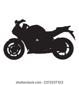 Vector Illustration of Motorcycle Silhouette