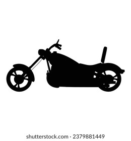 Ilustración vectorial de la silueta de motocicletas