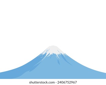 Vector illustration of Mount Fuji in Japan