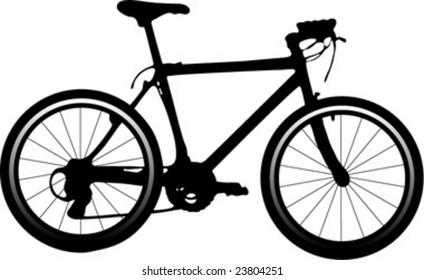 Vector Illustration of mountain bicycle
