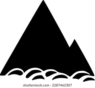 ilustración vectorial de la montaña