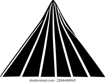 vector illustration of mountain icon