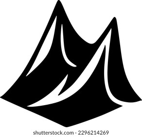 vector illustration of mountain icon