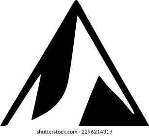 vector illustration of mountain icon