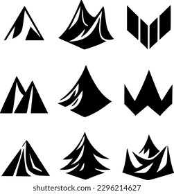 vector illustration of mountain icon