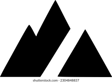 vector illustration of mountain icon