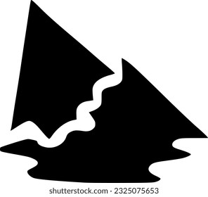 vector illustration of mountain icon