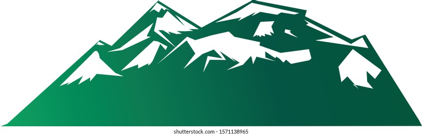 Vector illustration of a mountain landscape