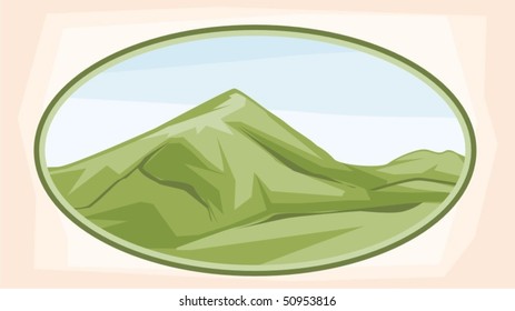 vector illustration of mountain landscape