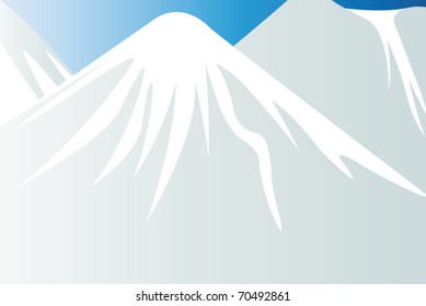 Vector illustration of mountain landscape