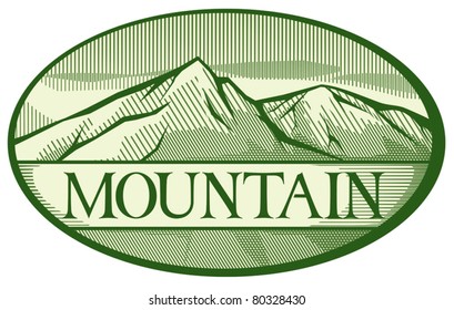 vector illustration of mountain landscape