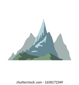 Mountain Mature Silhouette Element Outdoor Icon Stock Vector (Royalty ...