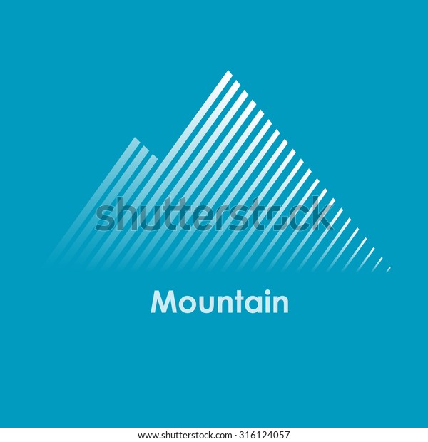 山 山のロゴ 山のデザイン 山のコンセプト ラインマウンテンのベクターイラスト のベクター画像素材 ロイヤリティフリー