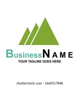 Vector illustration of a mountain logo on a white background. A versatile logo for your business.