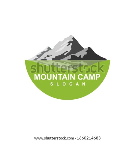 Vector illustration of a mountain logo on a white background. A versatile logo for your business.