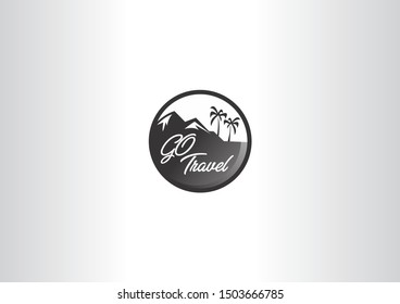 Vector Illustration of Mountain Logo. Outdoor Adventure and Expedition. Go travel vector design.