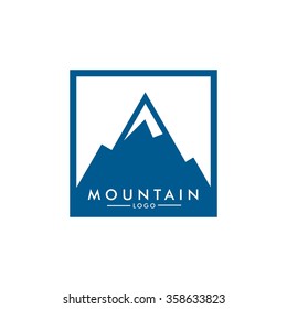 Vector Illustration of Mountain Logo. Outdoor Adventure and Expedition