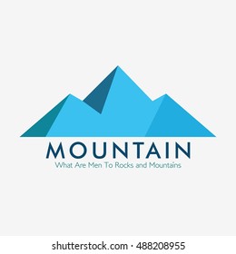 Vector Illustration of Mountain Logo. Outdoor Adventure and Expedition Design Logo.