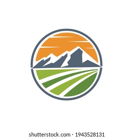 A vector Illustration of Mountain Logo Vector Sign