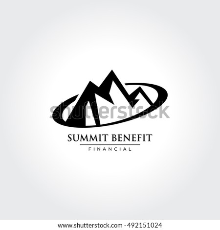 vector illustration of Mountain, Nature concept logo, Summit, Peak