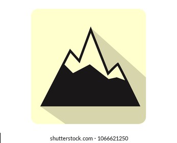 Vector illustration of a Mountain Range Icon